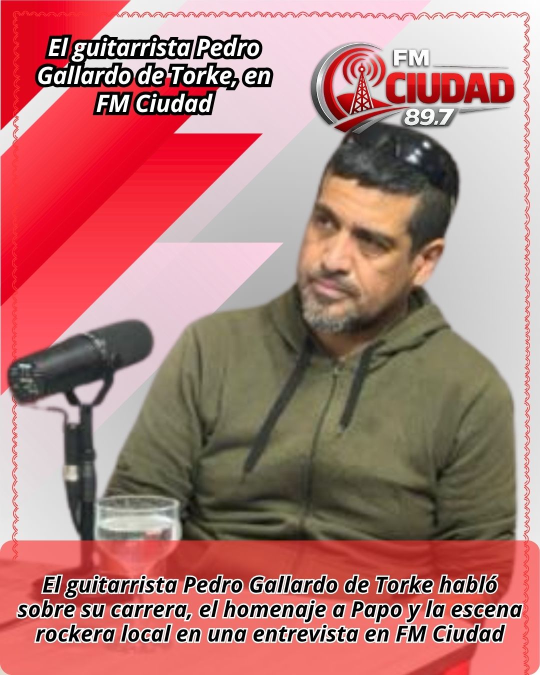El guitarrista Pedro Gallardo de Torke, en FM Ciudad