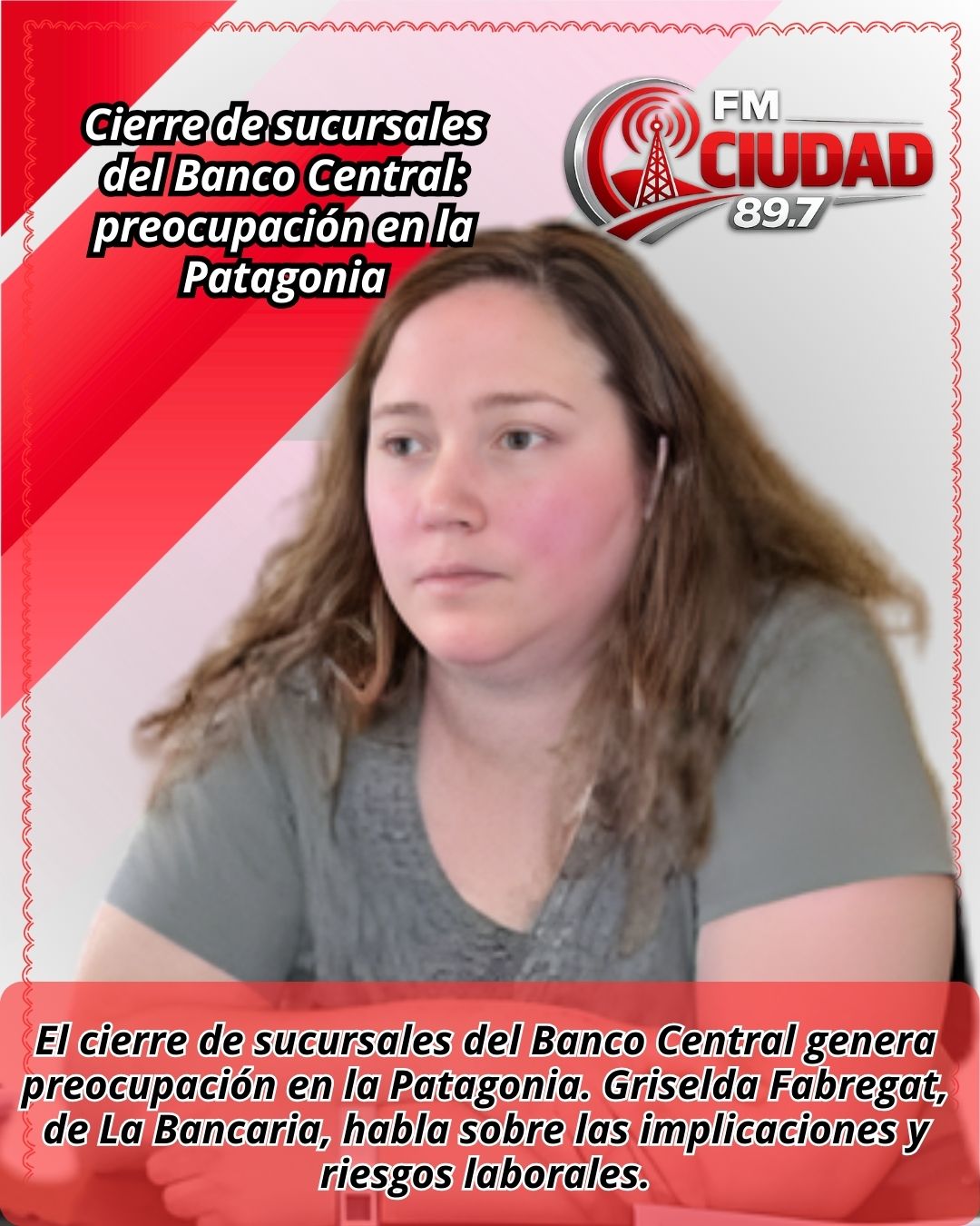 Cierre de sucursales del Banco Central: preocupación en la Patagonia