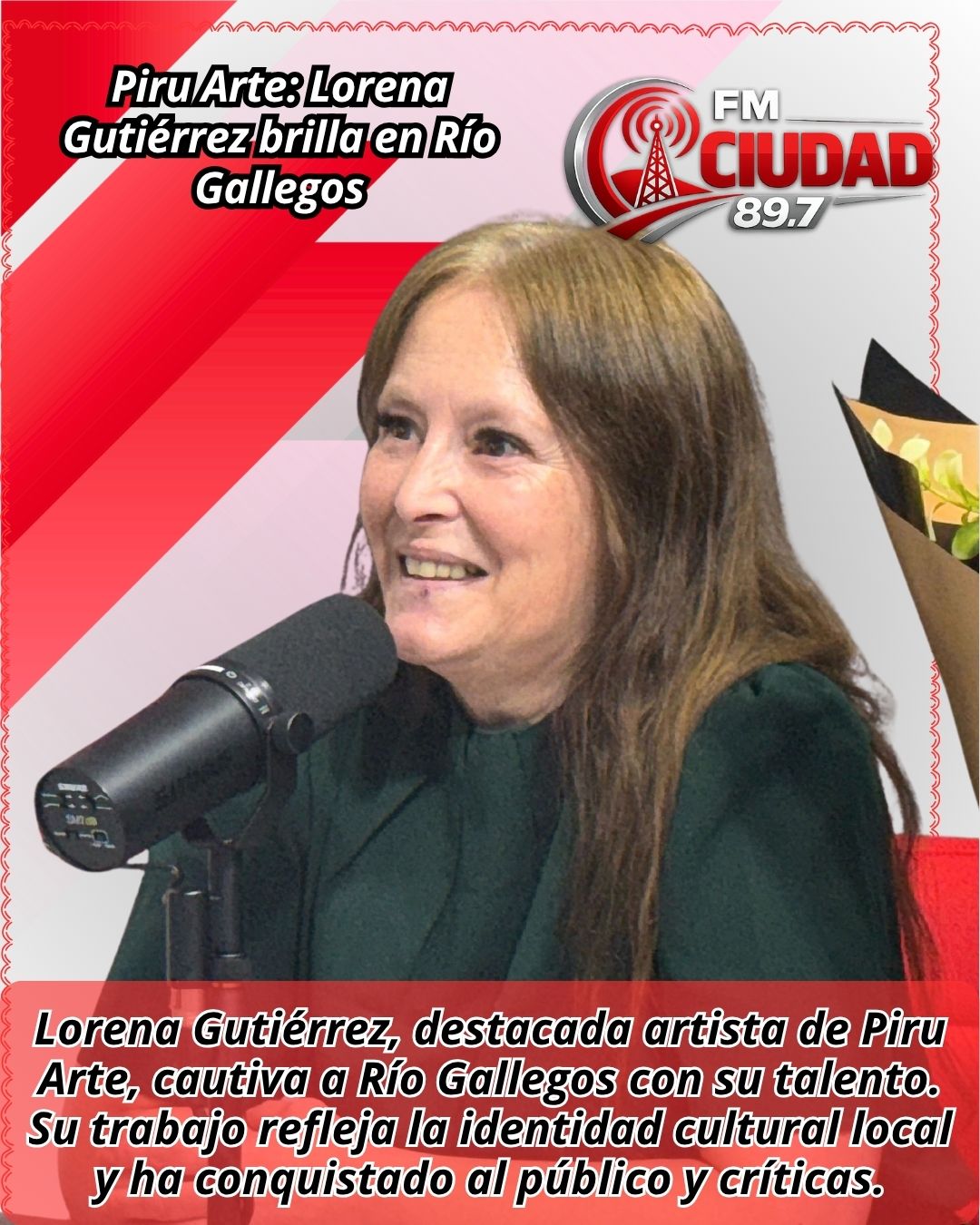 Piru Arte: Lorena Gutiérrez brilla en Río Gallegos
