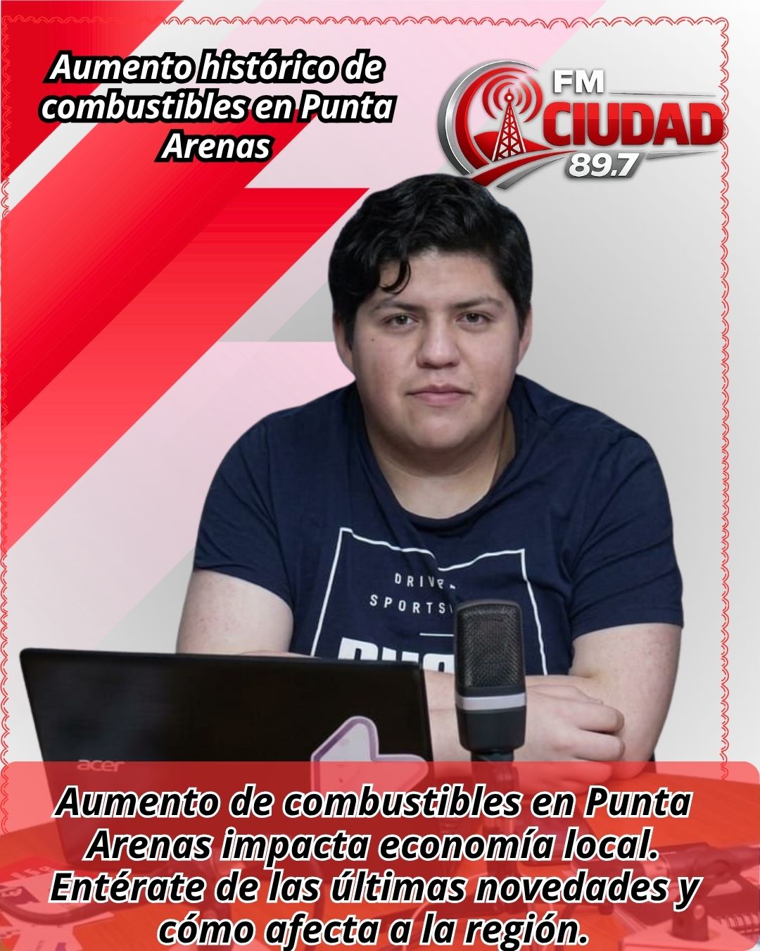 Aumento histórico de combustibles en Punta Arenas