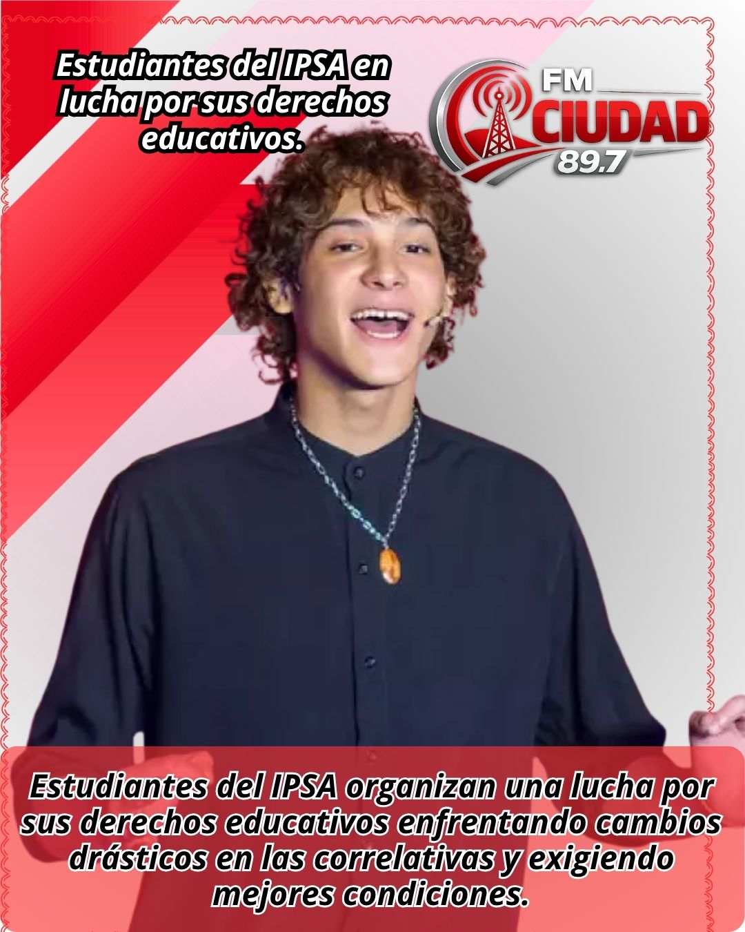 Estudiantes del IPSA en lucha por sus derechos educativos.