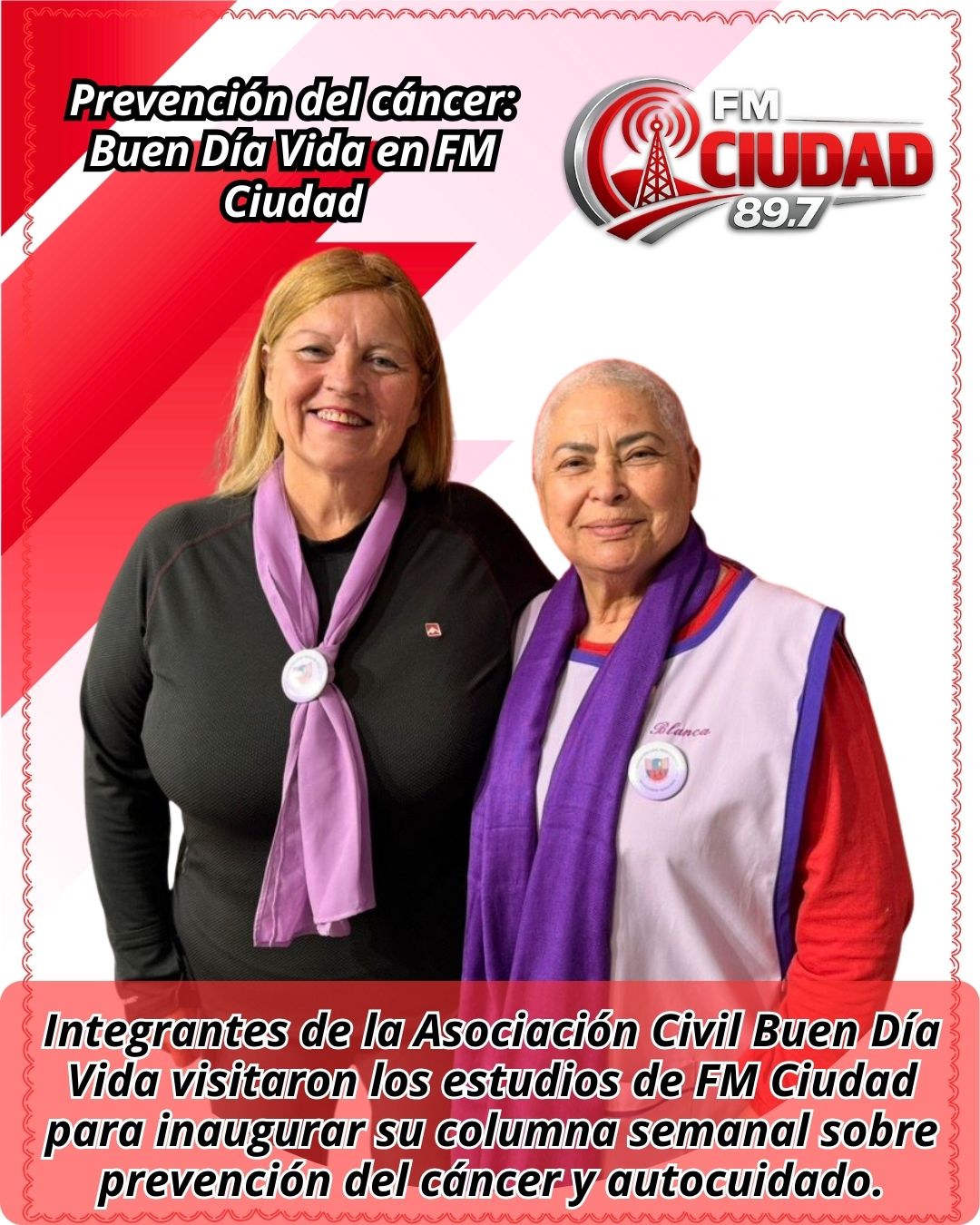 Prevención del cáncer: Buen Día Vida en FM Ciudad