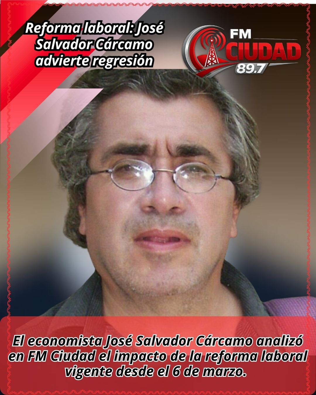 Reforma laboral: José Salvador Cárcamo advierte regresión