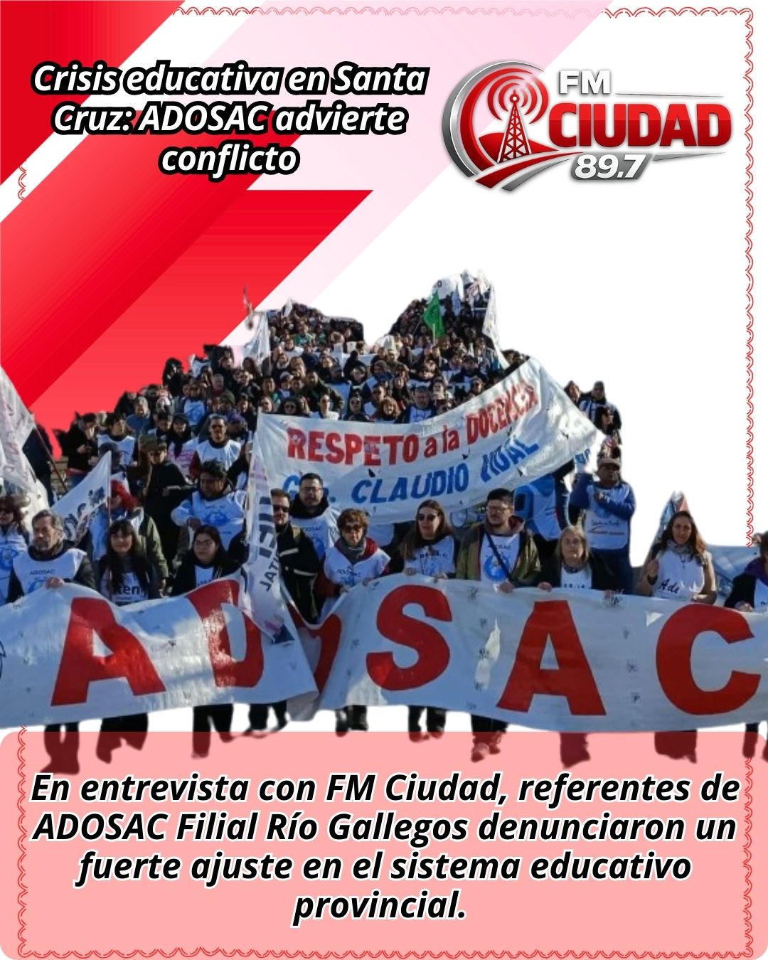 Crisis educativa en Santa Cruz: ADOSAC advierte conflicto
