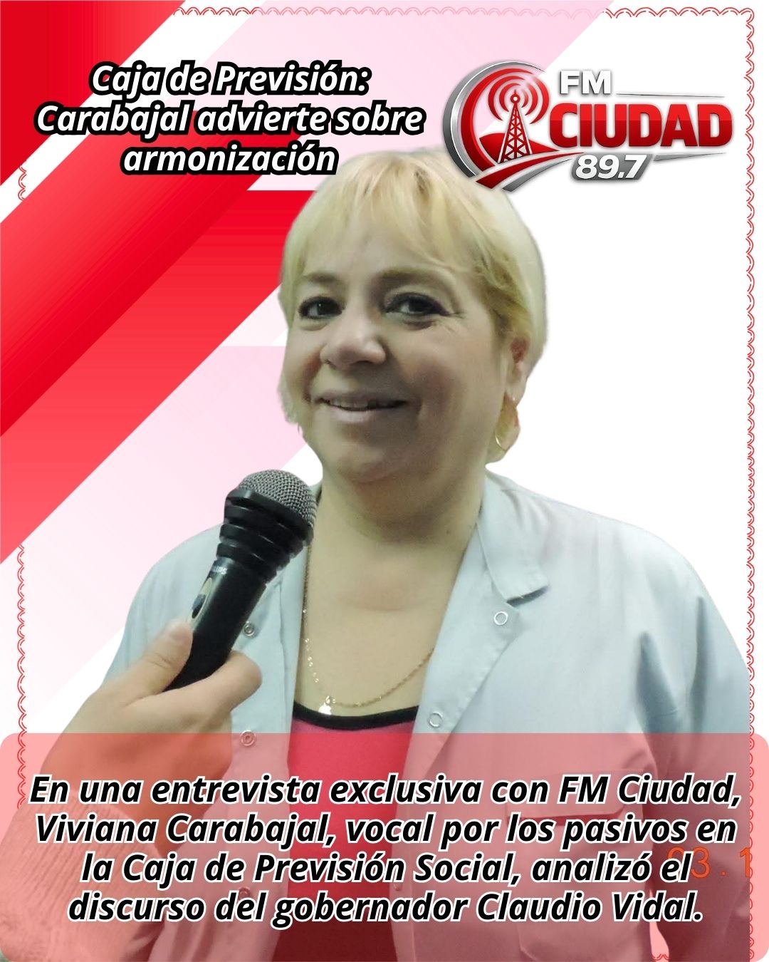 Caja de Previsión: Carabajal advierte sobre armonización
