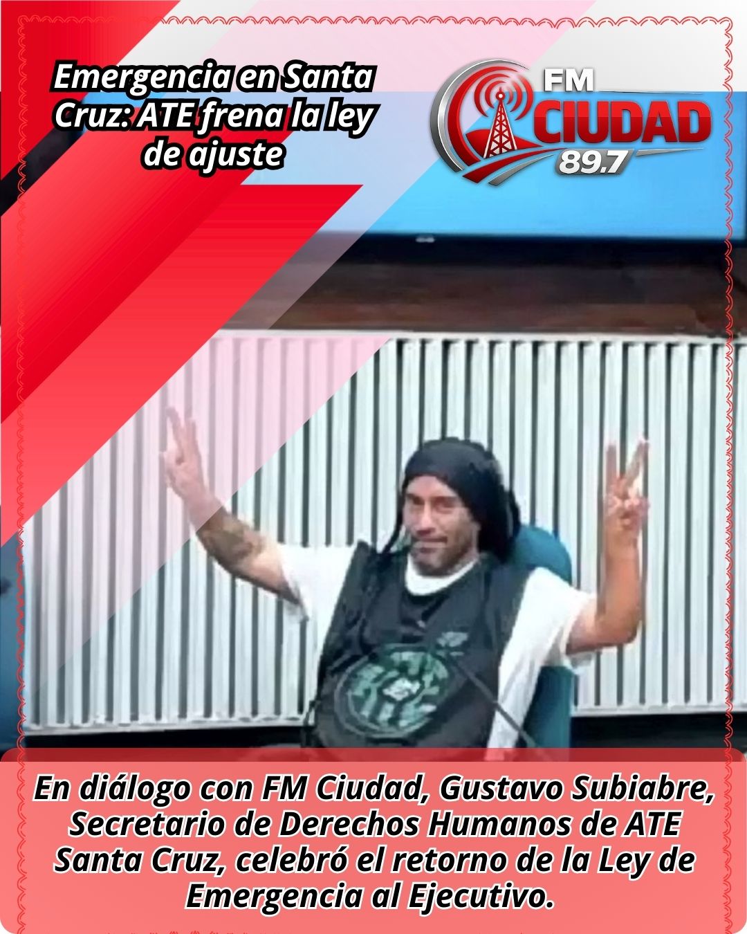 Emergencia en Santa Cruz: ATE frena la ley de ajuste