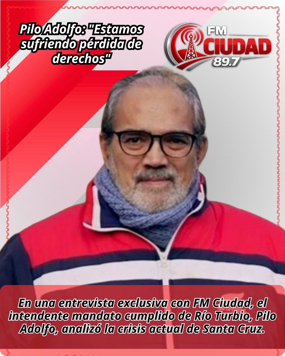 Pilo Adolfo: «Estamos sufriendo pérdida de derechos»