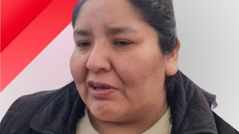 Veronica Condorí habla sobre la crisis del merendero “Manitos Verdes”.