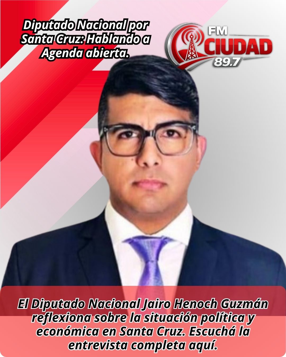 Diputado Nacional por Santa Cruz: Hablando a Agenda abierta.