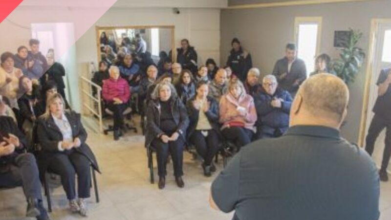Claudio García y el emotivo homenaje a la trayectoria de ASPEDI en Río Gallegos.