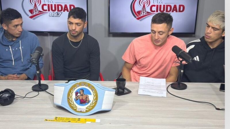 Dante Hindie, Héctor La Araña Almonacid, Facundo León y Diego Lozano, boxeadores OK