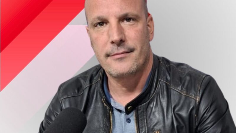 Franco Mascheroni lidera el reclamo contra la emergencia económica en Santa Cruz.