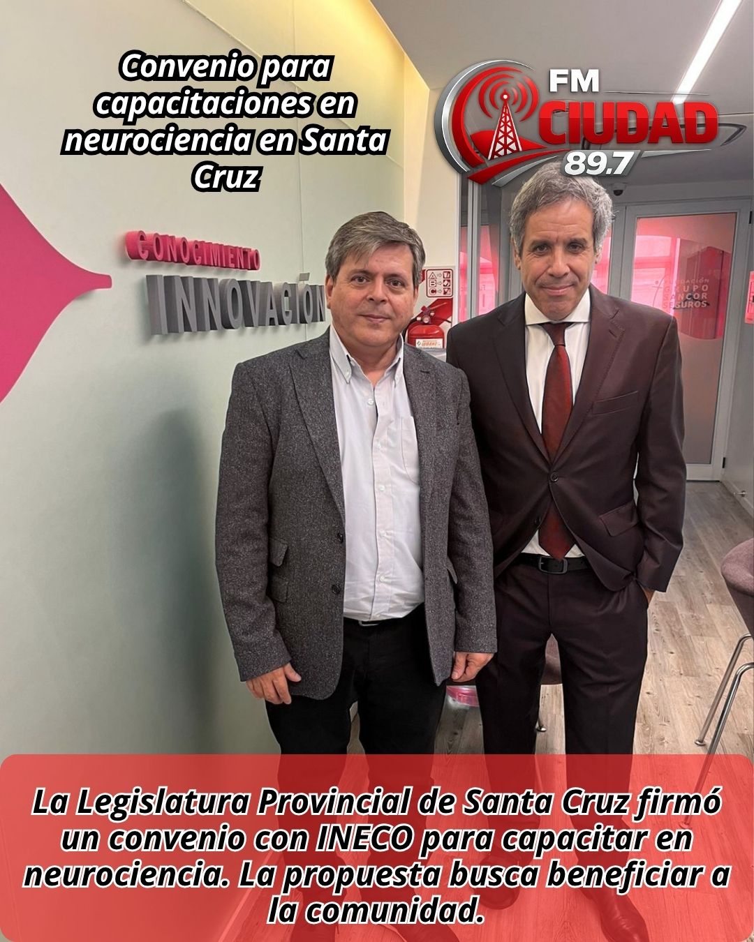 Convenio para capacitaciones en neurociencia en Santa Cruz