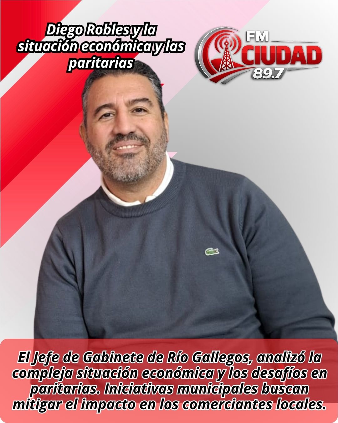 Diego Robles y la situación económica y las paritarias