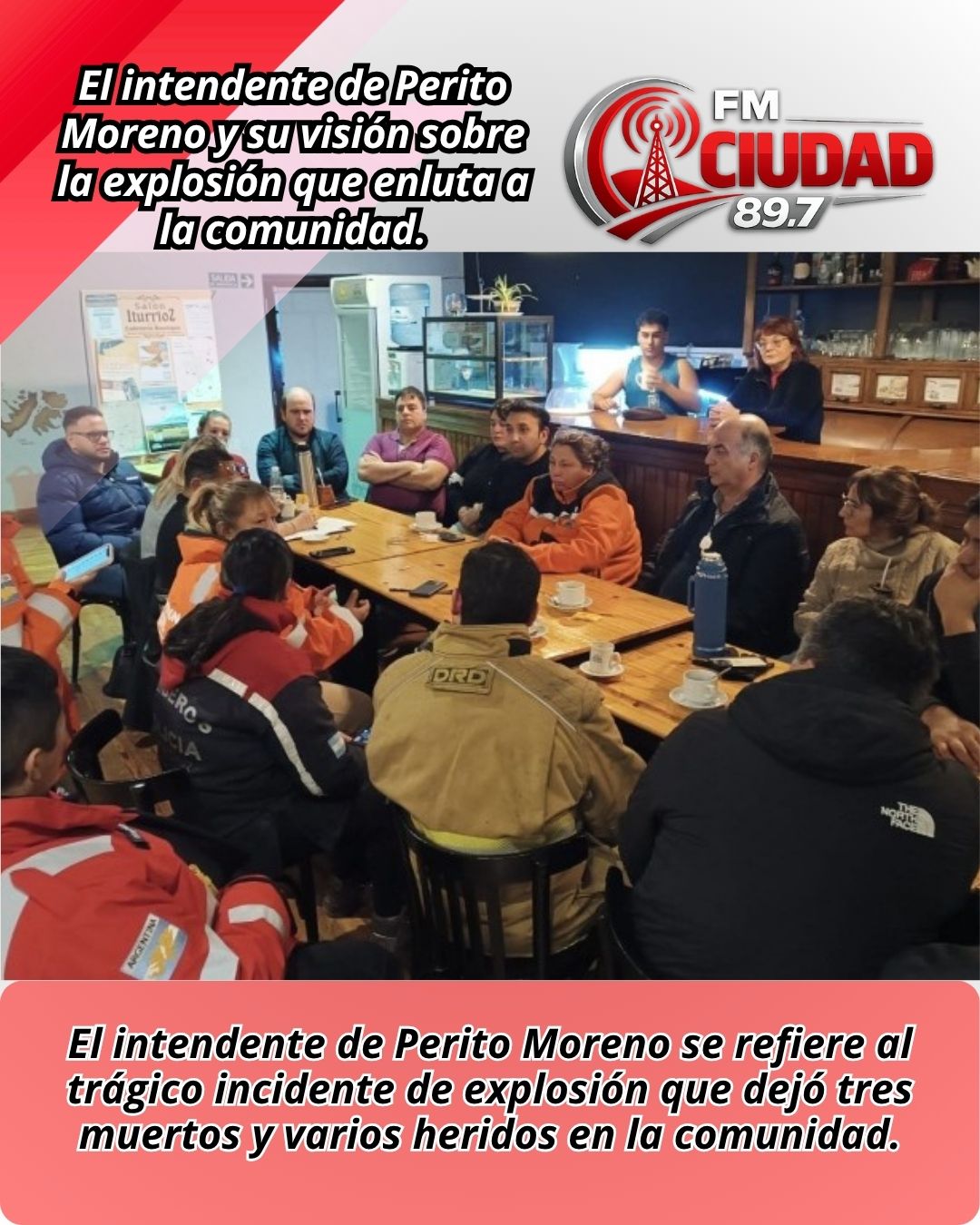 El intendente de Perito Moreno y su visión sobre la explosión que enluta a la comunidad.