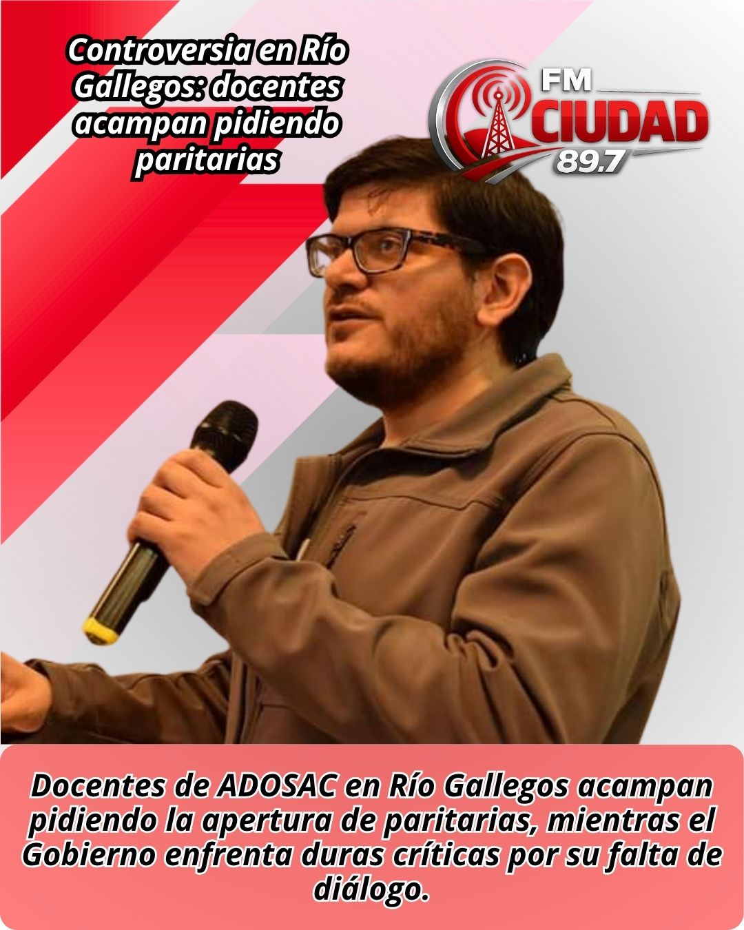 Controversia en Río Gallegos: docentes acampan pidiendo paritarias