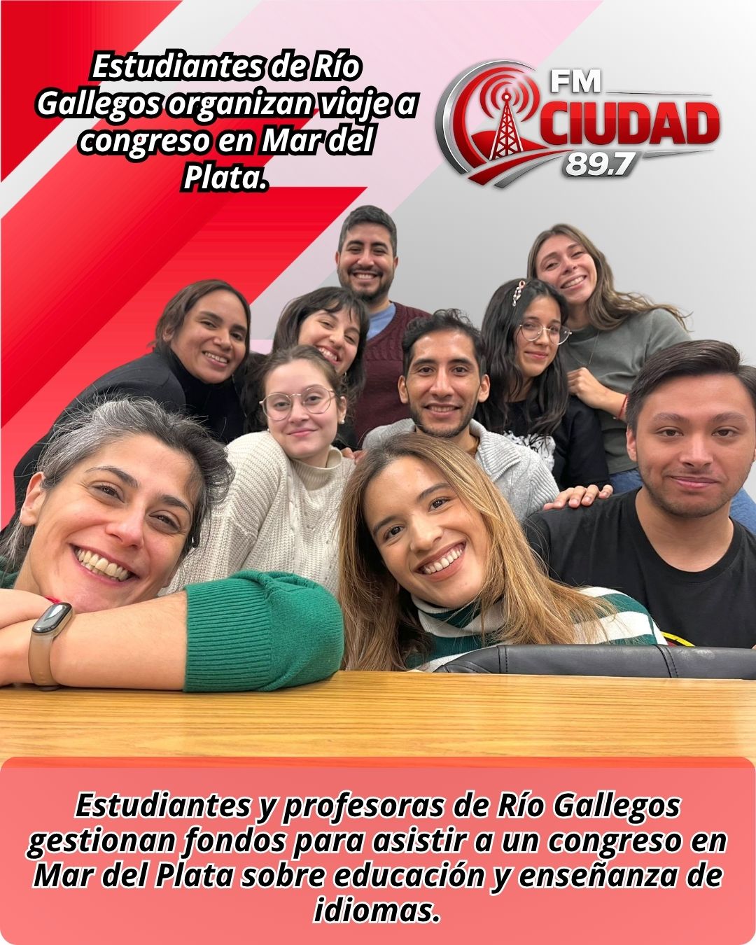 Estudiantes de Río Gallegos organizan viaje a congreso en Mar del Plata.