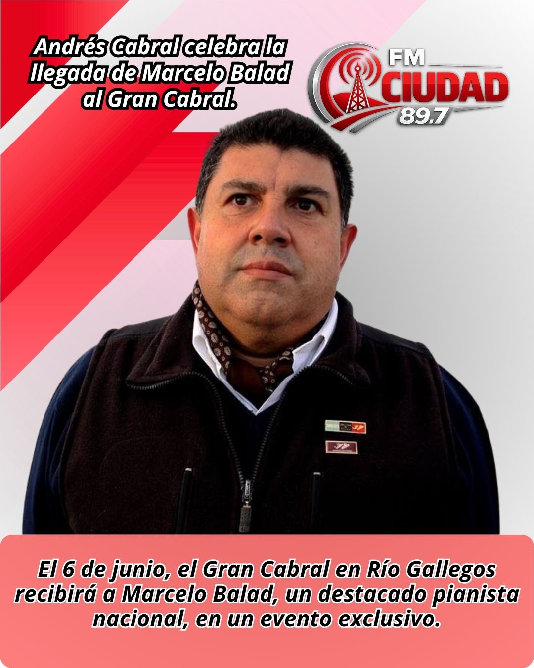 Andrés Cabral celebra la llegada de Marcelo Balad al Gran Cabral.