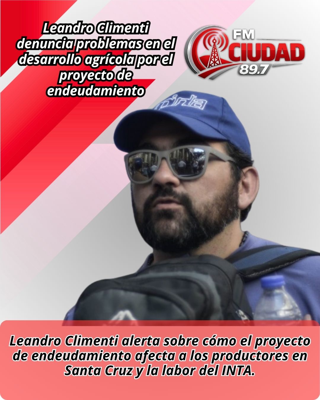 Leandro Climenti alerta sobre la crisis en el INTA Santa Cruz