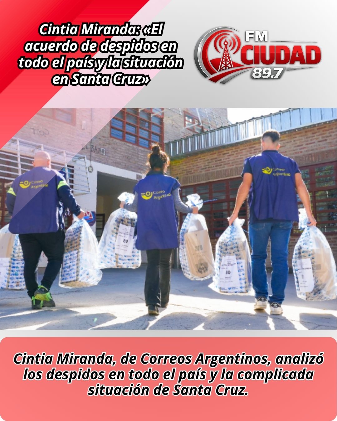 Cintia Miranda: «El acuerdo de despidos en todo el país y la situación en Santa Cruz»
