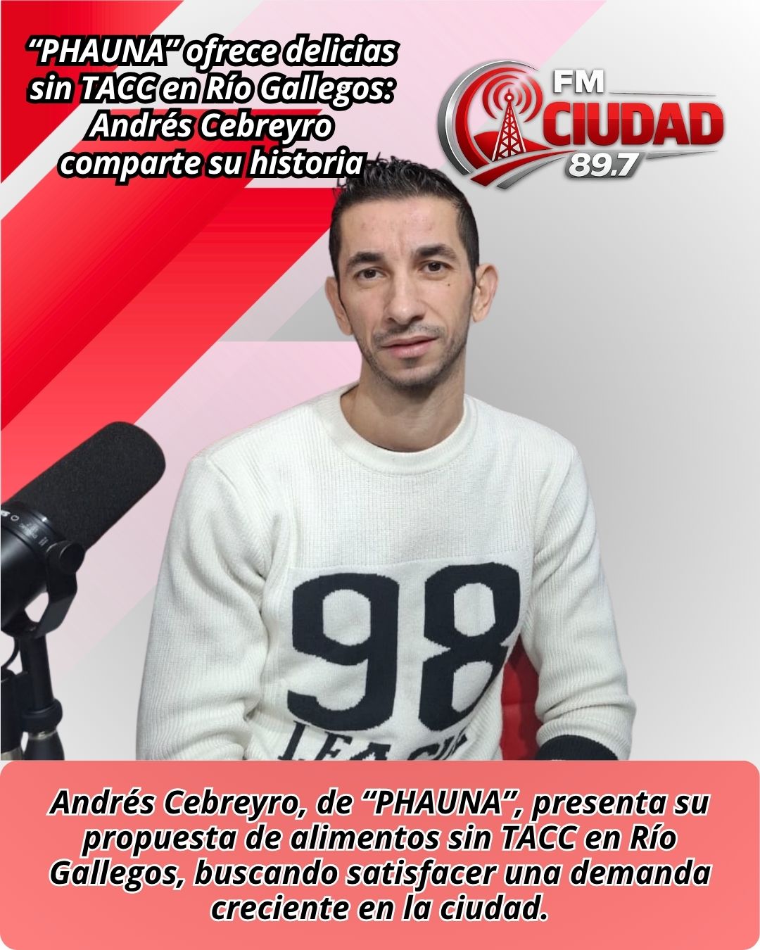 “PHAUNA” ofrece delicias sin TACC en Río Gallegos: Andrés Cebreyro comparte su historia