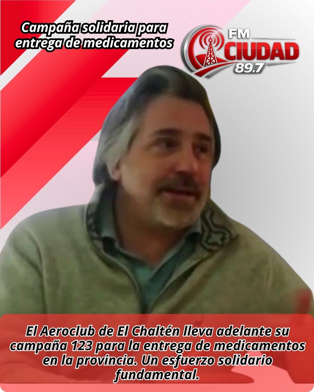 El Aeroclub de El Chaltén desarrolla la campaña solidaria para entrega de medicamentos