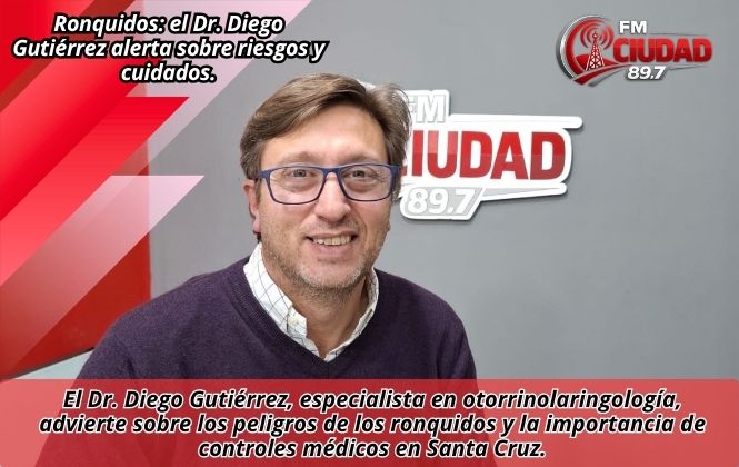 Ronquidos: el Dr. Diego Gutiérrez alerta sobre riesgos y cuidados.