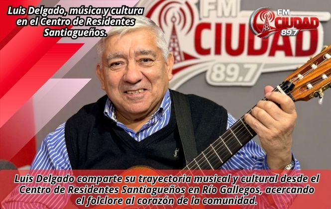 Luis Delgado, música y cultura en el Centro de Residentes Santiagueños.