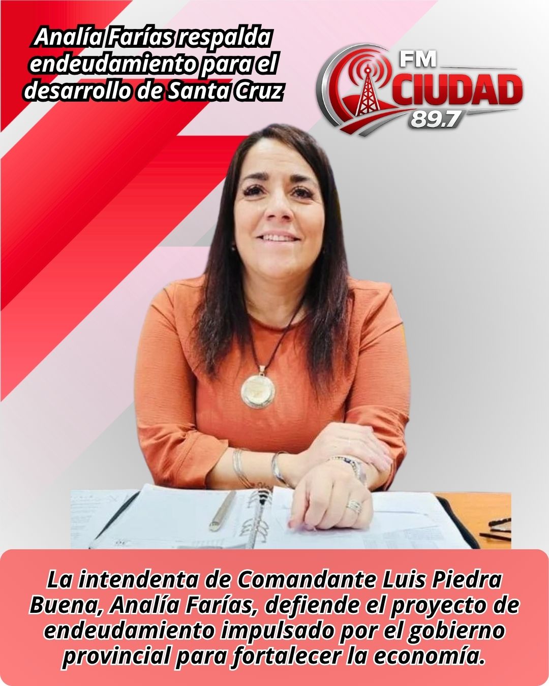 Analía Farías respalda endeudamiento para el desarrollo de Santa Cruz