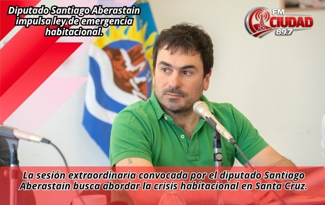 Diputado Santiago Aberastain impulsa ley de emergencia habitacional.