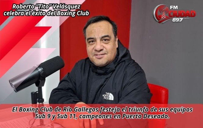 Roberto “Tito” Velásquez celebra el éxito del Boxing Club