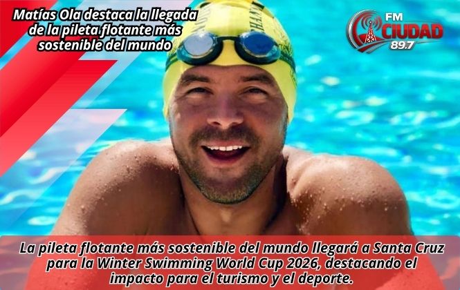 Matías Ola destaca la llegada de la pileta flotante más sostenible del mundo