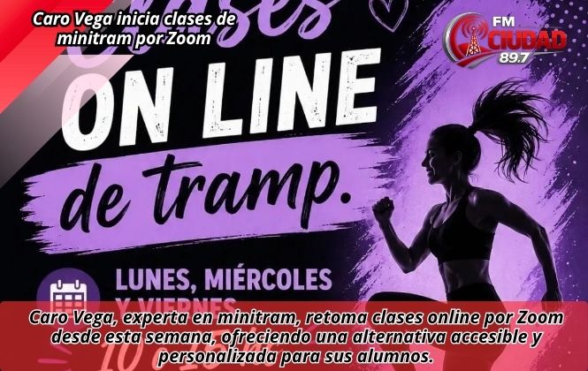 Caro Vega inicia clases de minitram por Zoom