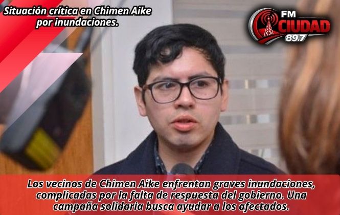 Situación crítica en Chimen Aike por inundaciones.