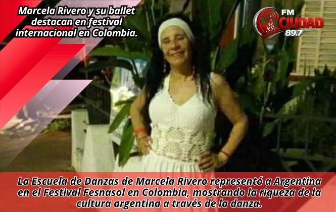 Marcela Rivero y su ballet destacan en festival internacional en Colombia.