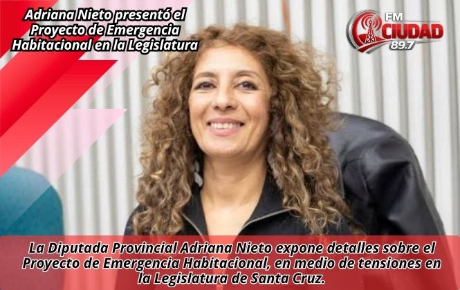 Adriana Nieto presentó el Proyecto de Emergencia Habitacional en la Legislatura