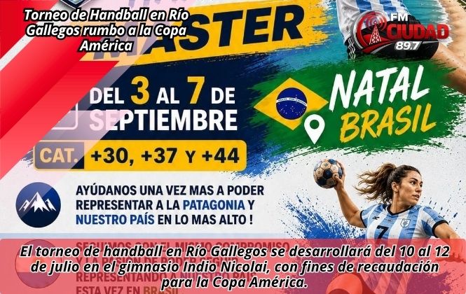 Torneo de Handball en Río Gallegos rumbo a la Copa América