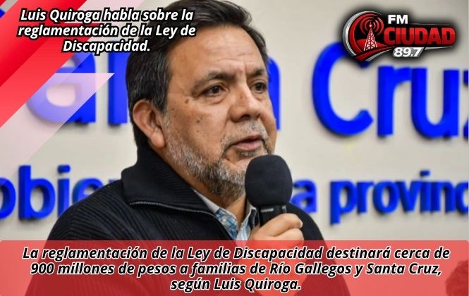 Luis Quiroga habla sobre la reglamentación de la Ley de Discapacidad.