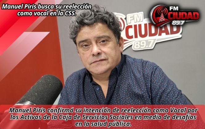 Manuel Piris busca su reelección como vocal en la CSS.