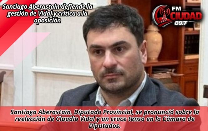 Santiago Aberastain defiende la gestión de Vidal y critica a la oposición