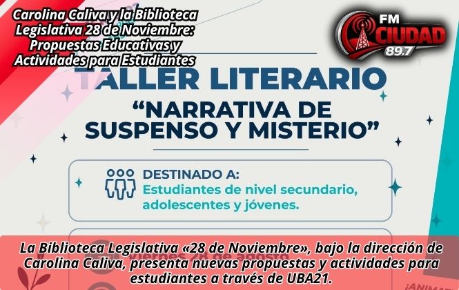 Carolina Caliva y la Biblioteca Legislativa 28 de Noviembre: Propuestas Educativas y Actividades para Estudiantes