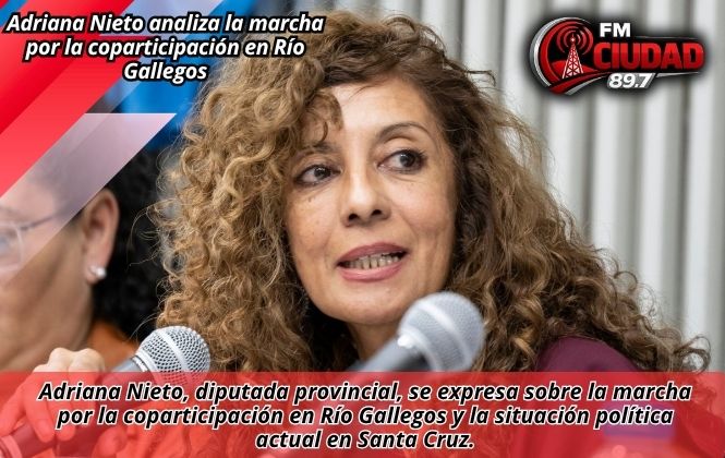 Adriana Nieto analiza la marcha por la coparticipación en Río Gallegos