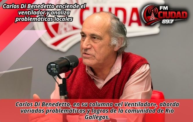 Carlos Di Benedetto enciende el ventilador y analiza problemáticas locales