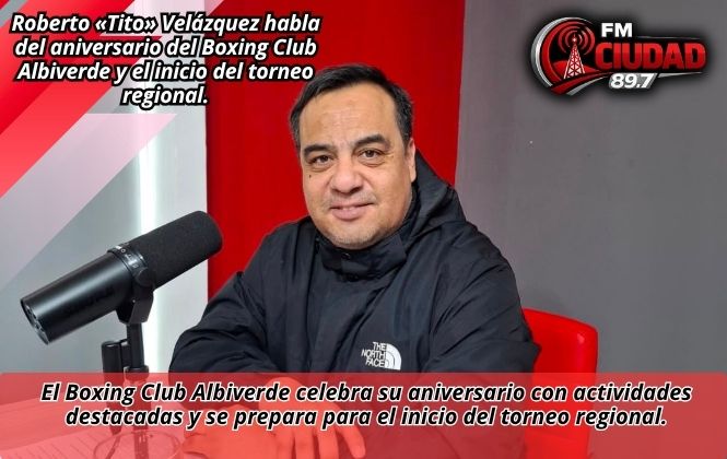 Roberto «Tito» Velázquez habla del aniversario del Boxing Club Albiverde y el inicio del torneo regional.