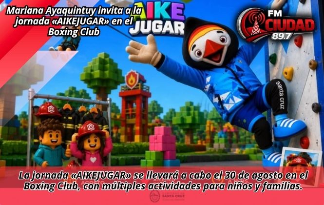 Mariana Ayaquintuy invita a la jornada «AIKEJUGAR» en el Boxing Club