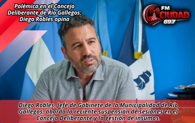 Polémica en el Concejo Deliberante de Río Gallegos: Diego Robles opina