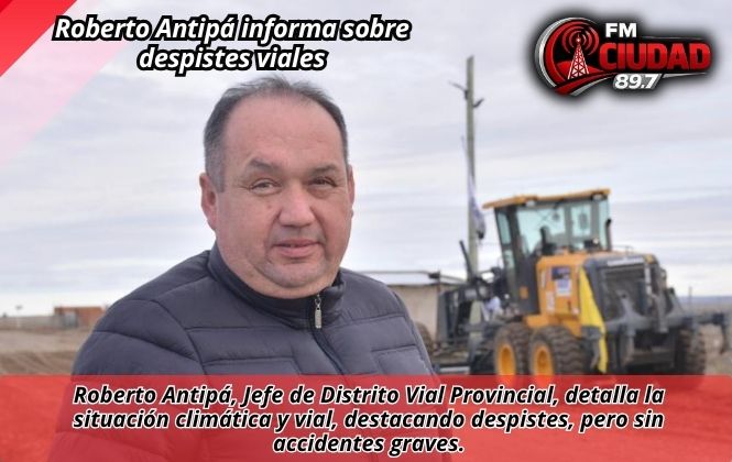 Roberto Antipá informa sobre despistes viales