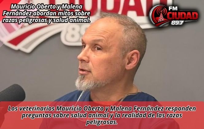 Mauricio Oberto y Malena Fernández abordan mitos sobre razas peligrosas y salud animal.