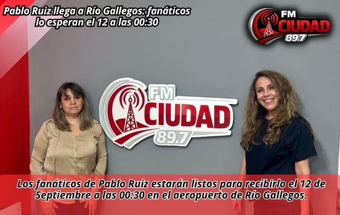 Pablo Ruiz llega a Río Gallegos: fanáticos lo esperan