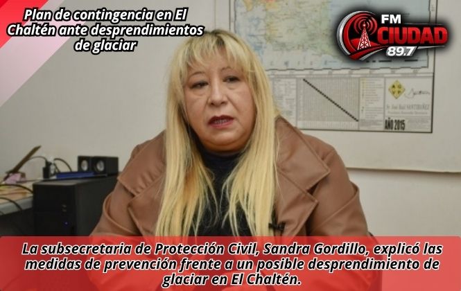 Plan de contingencia en El Chaltén ante desprendimientos de glaciar